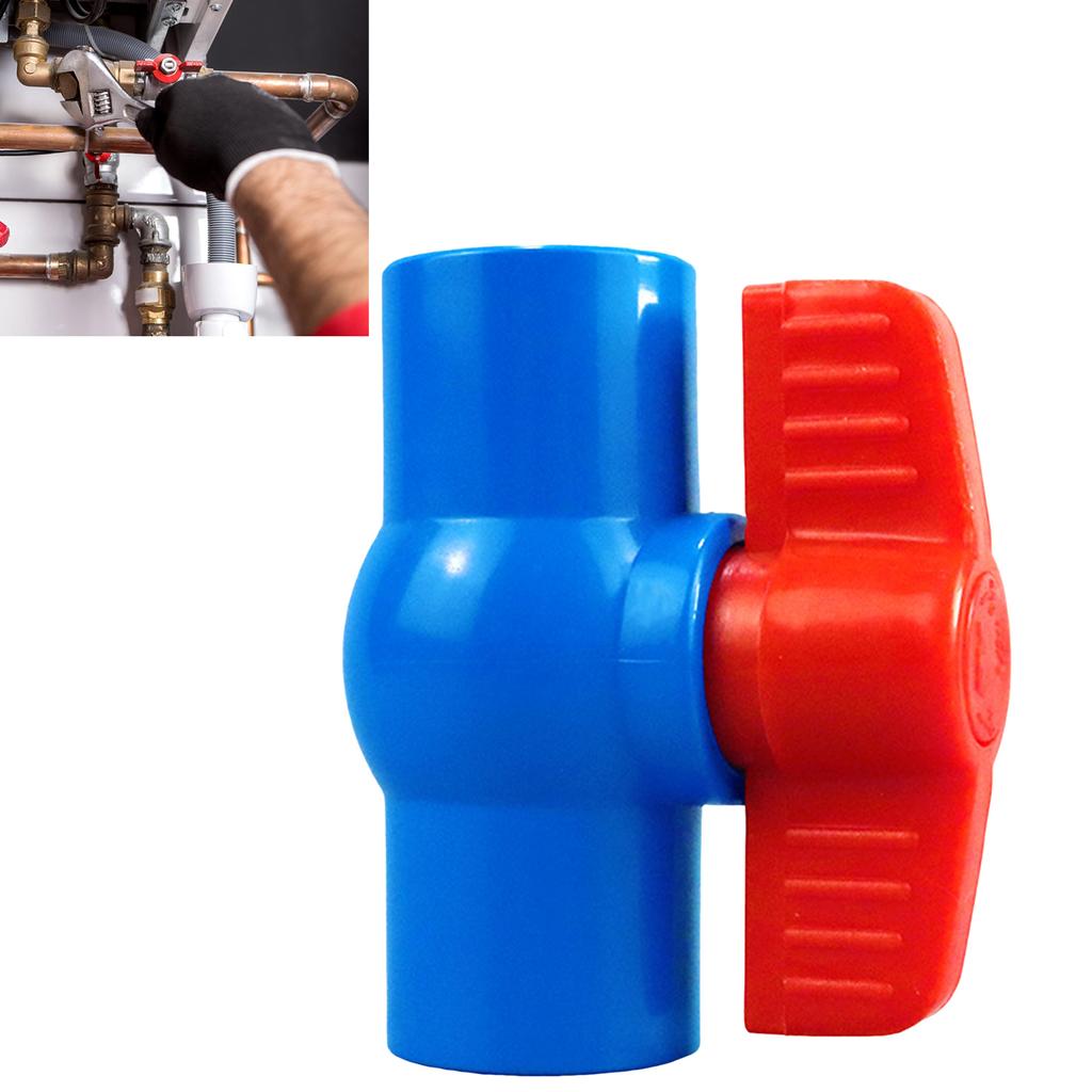 PVC Ball Valve for Water Pipe Threaded Joint Plastic Material Suitable for Household Plumbing