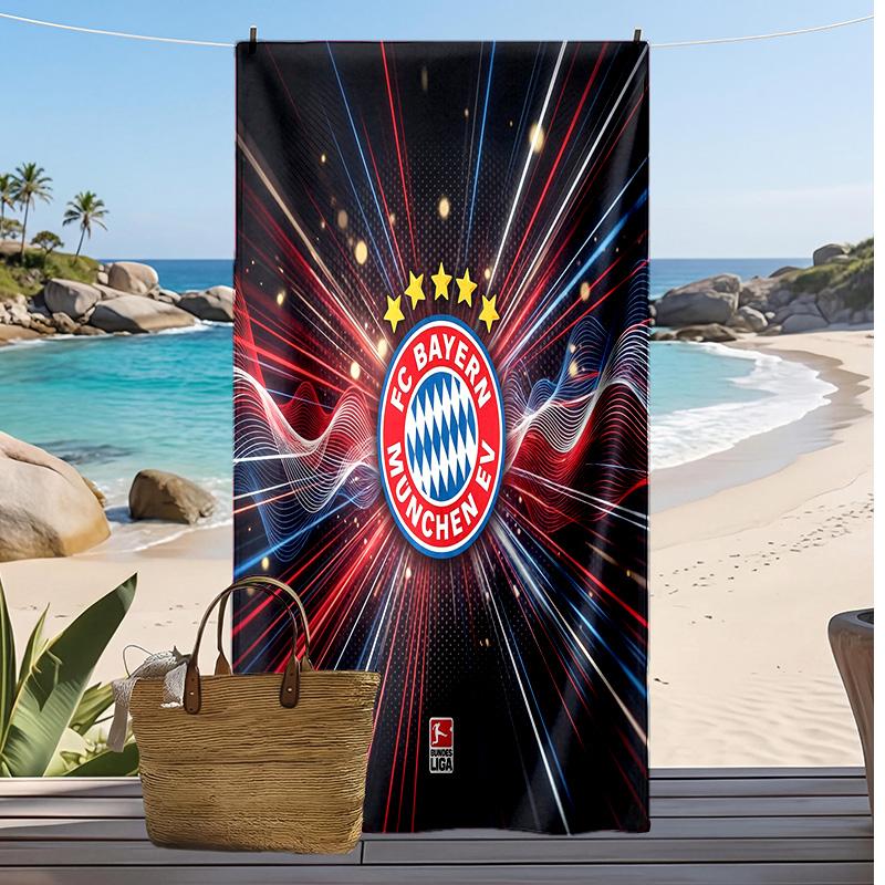 Bayern Munich Printed Beach Towel Quick Dry Soft TowelPortable Large Rectangular Beach Blanket for Travel Swimming Pool
