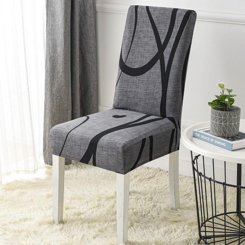 New Colors Chair Covers Floral Modern Slipcover For Dinning Room Wedding Stretch Elastic Furniture Protector