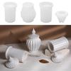 Resins Jar Molds Resins Lid Molds for Making Candlestick Candle Stand