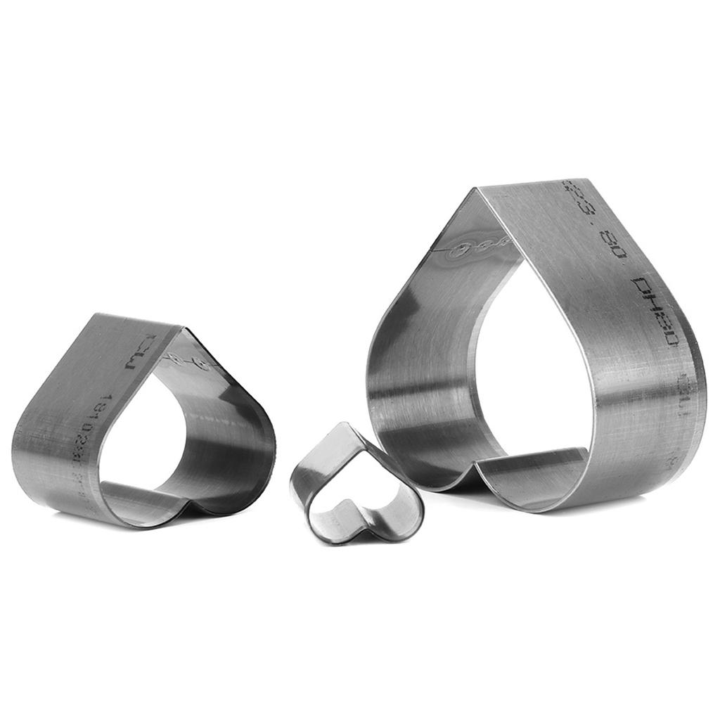 3pcs DIY Leather Craft Cutter Set Knife Mold Die Template Cutting Punching Tool (Heart)