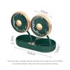 1PCS Double Headed Car Mounted USB Fan 3 Gear Speed Electric Fan Mini Adjustable Angle Cooling Fan
