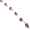 Rhodolite Gemstone 925 Sterling Silver Jewelry Handcrafted Women Bracelet 8.5" RB-3-1