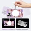 Custodia Stampa Fiori Viola Per iPhone 17 Pro Max iPhone 16 15 14 13 Pro Max Magnetica Per Magsafe Morbido Silicone Cover Posteriore per Telefono