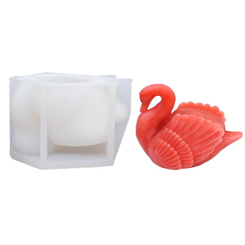 

Resin Swan Shape Mold 3d Fondant Swan Mold Chocolate Cake Mold Decorative For Baking Pastry Polymer Clay Modeling Candle Making белый