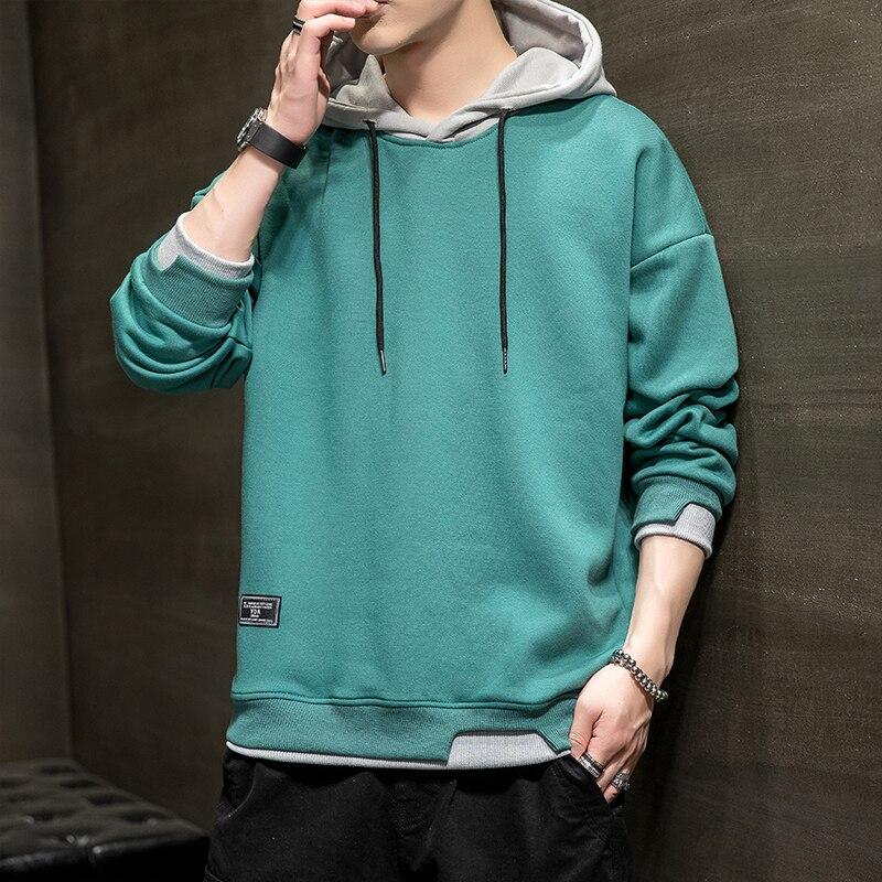 Herfst Hoodies Heren Effen Casual Hooded Sweatshirts Mode Streetwear Oversized Hoodie Voor Heren Pullover M-4XL