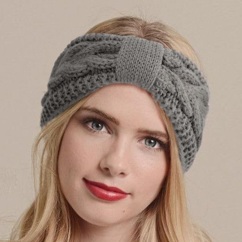 Knitted Crochet Turban Thicken Ear Warmer Winter Women Headbands  Girls Hair Band