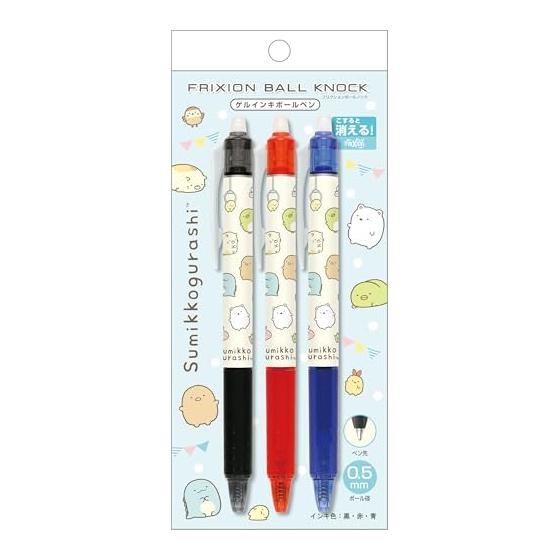 San-X Sumikko Gurashi Набор из 3-х стираемых шариковых ручек PR14601 Размер ручки: H116 x 13