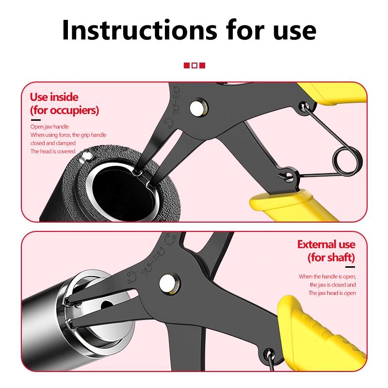 Circlip Pliers Internal and External Circlip Pliers Retaining Ring Pliers Inner Card Outer Retaining Ring Pliers Car Repair Tool