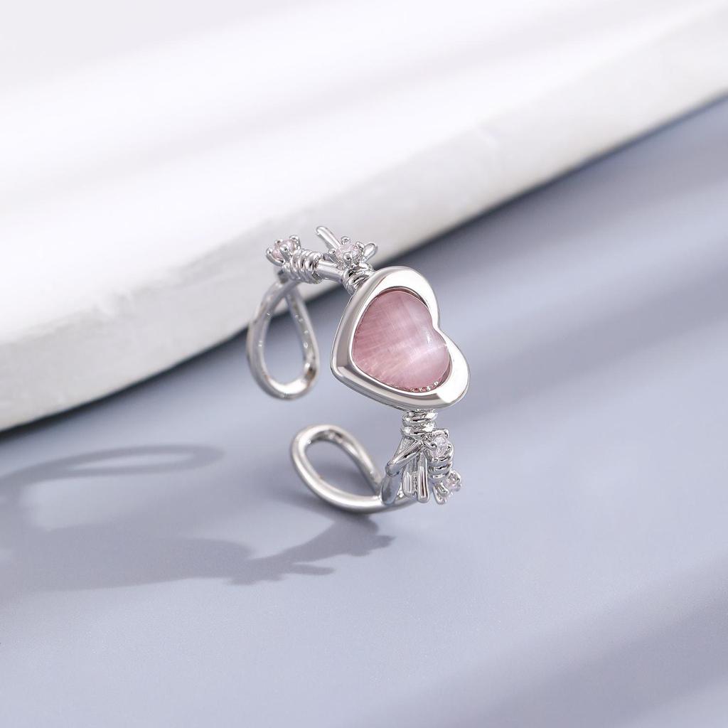 High-End Cross-Border Fashion Bow Ring for Women - European & American Style Open Index Finger Accessory