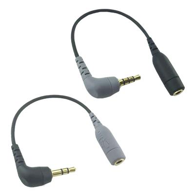3,5 mm auf TRRS Mikrofonkabel-Adapter Hochwertiges Tonübertragungskabel für SC3/SC4 Mikrofon zur Verwendung mit Telefon/Kamera