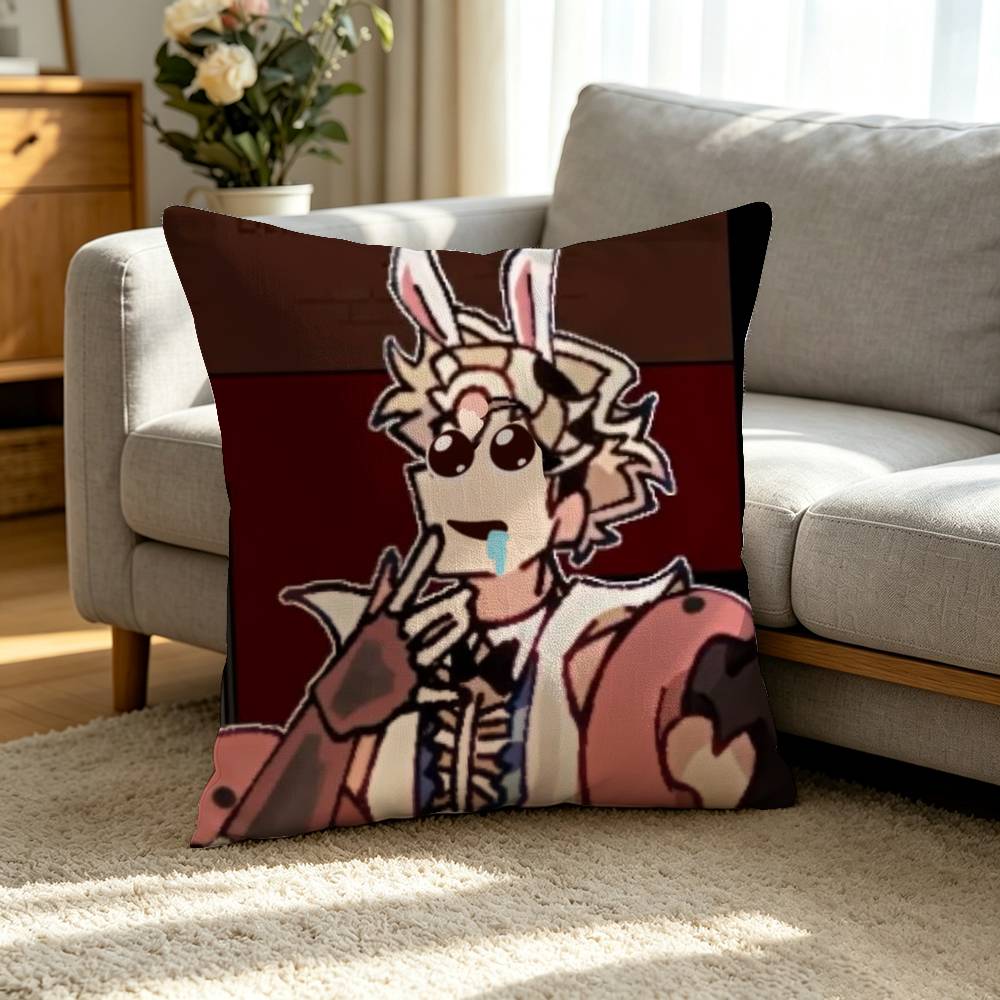 J-Jackpot Crash Course Dark Casino Thriller Square Double-Sided printed Pillow Case Bedroom Bedside Pillow Sofa Cushion Cover