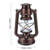 LED Vintage Camping Lantern Battery Powered Retro Camping Light Waterproof Hanging LED Tent Lamp for Outdoor Hiking Fishing