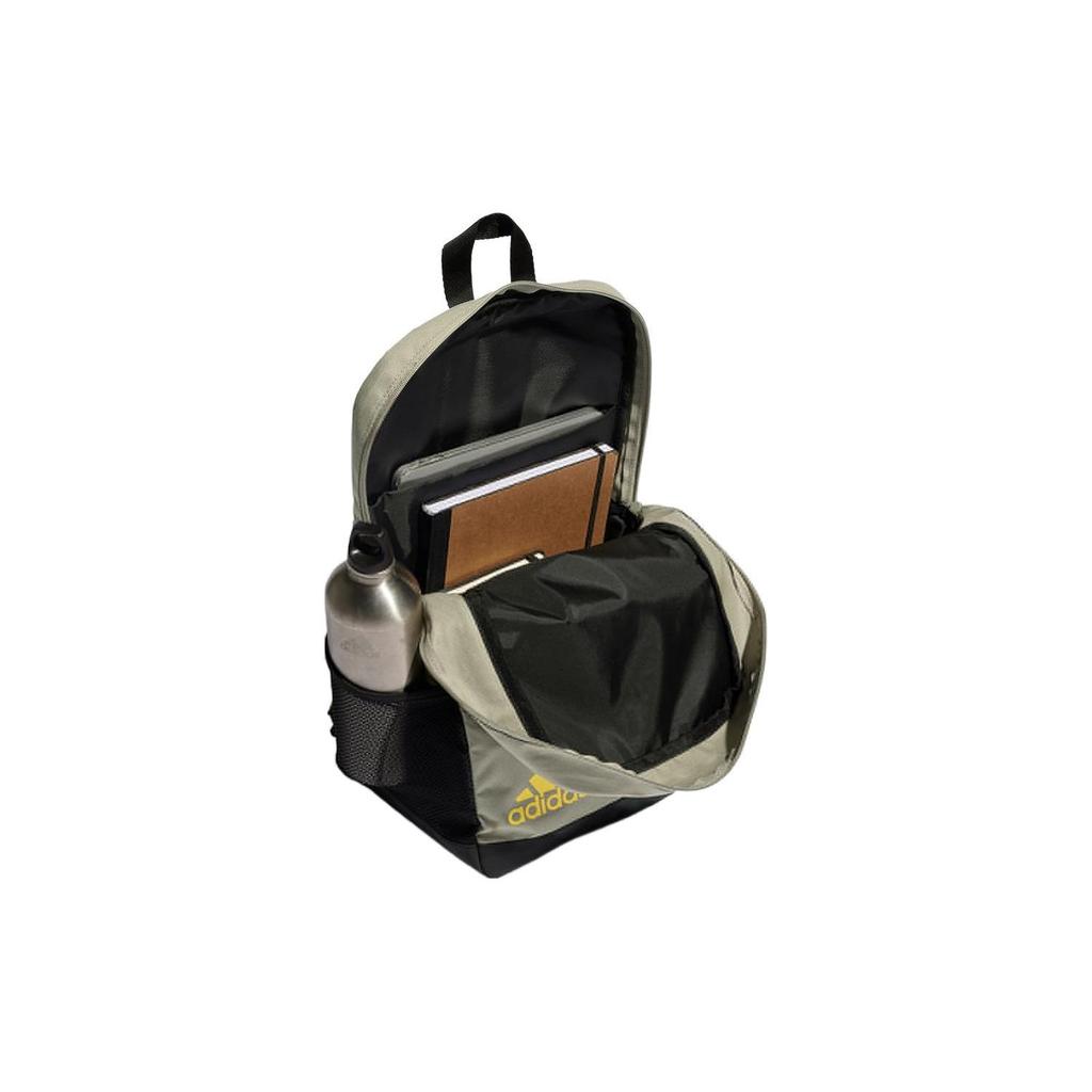 Adidas Printed Small Logo Sports Large Capacity Nylon Backpack Unisex Backpack Dark-Olive HM9163