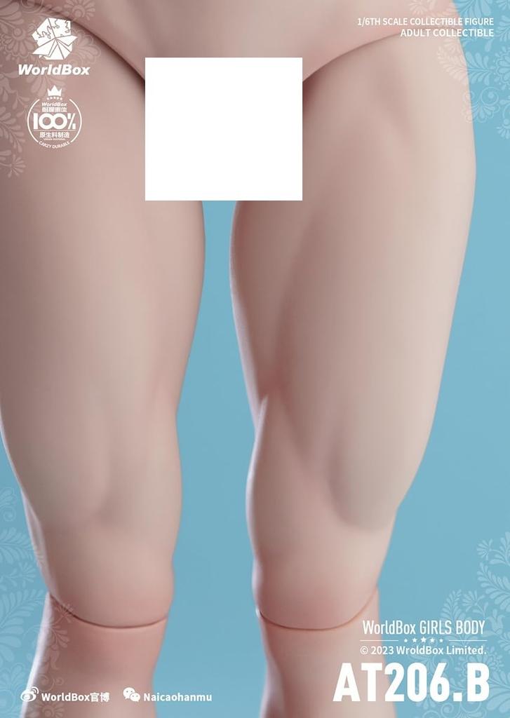 [TOYBARJAPAN] 1/6 Scale Action Figure Worldbox AT206 Muscle Version Pearl White Skin Female Body (Head and Clothes Not Included) (B)