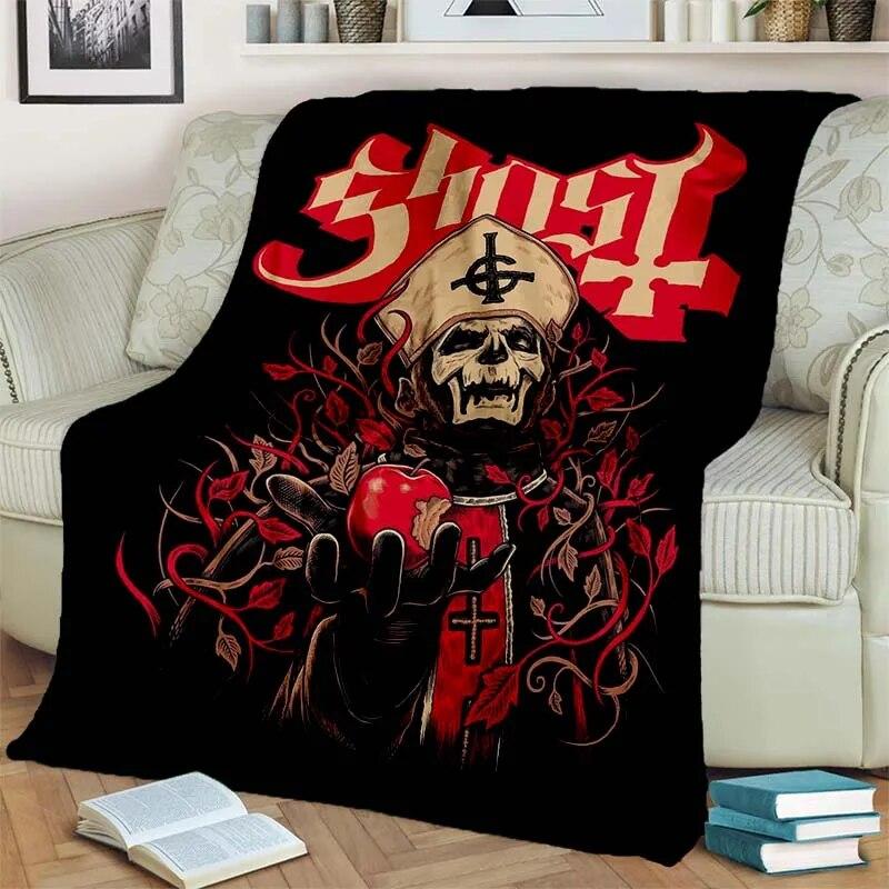3D Ghost Band Cartoon Flannel Blanket Fashion Warm Lightweight Living Room Bedroom Sofa Bed For Picnic Blanket