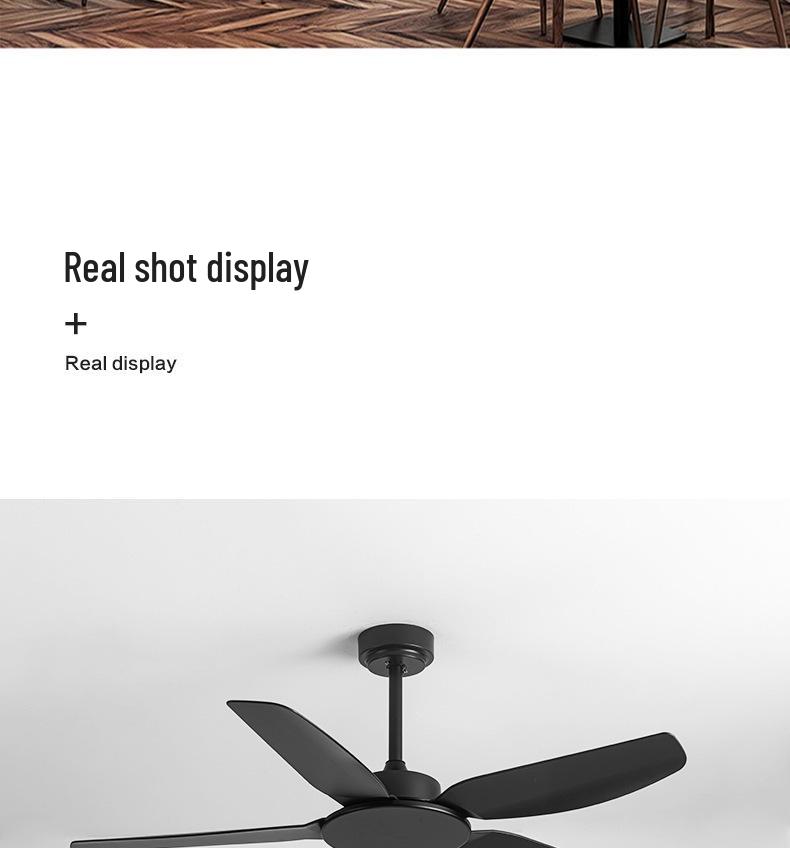 Severský retro stropní ventilátor s vysokým výkonem a tichým chodem pro obývací pokoj, ložnici a jídelnu