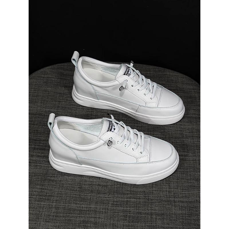 

Кожаные маленькие белые туфли женские новые весенние легкие на мягкой подошве спортивные кеды универсальные для досуга и путешествий 40 белый