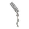 Ethnic  Hair Clip Geometric Pattern Bell Fringe Hairpin Hair Clips Silver Clolr Long Fringe Hair Clip For Photo Props