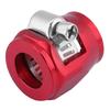 Car Oil Fuel Hose End Clamp Finisher Water Line Clip Hose Connectors AN4 12mm Red