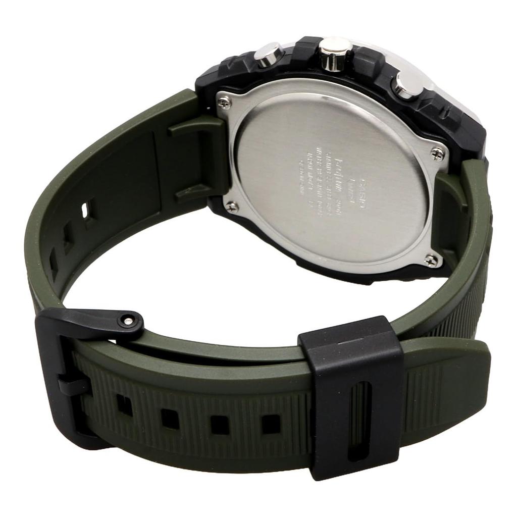 Casio Standard Men's Watch, 1/10-Second Chronograph, Quartz Movement, Military Green, MWA-300H-3AV, Overseas Model [Parallel Import]