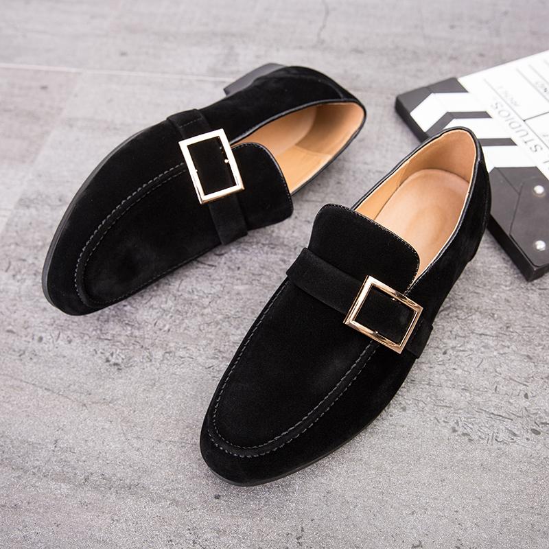 Men Casual Leather Shoes Fashion Brand Men Slip on Driving Shoes Breathable Business Dress Shoes Elegantes Man Loafers Moccasins