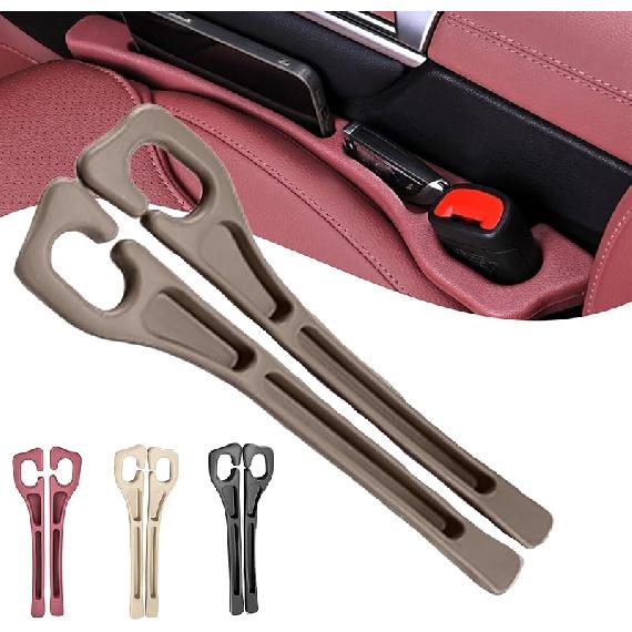2PCS Car Seat Gap Filler Organizer, No Drop Seat Guard, Automotive Trays & Bags, Drop Seat Gap Fillers Between Seat And Console Stop Things From