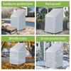 Anti-UV Chair Covers 210D Oxford Fabric Stackable Chair Covers Furniture Protector  Garden Outdoor