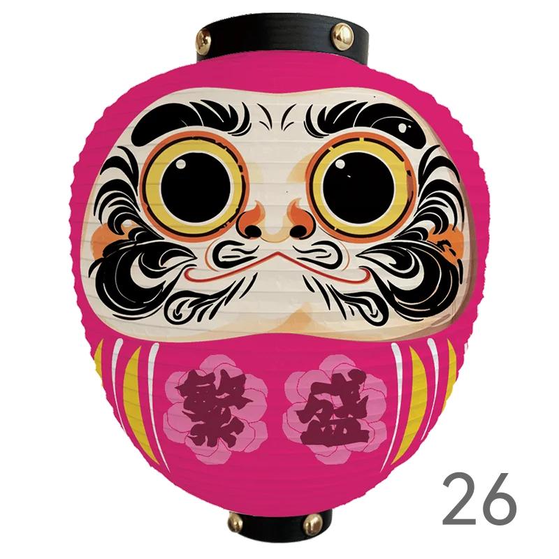 Japanese Style Cartoon Wish Dharma Hanging Lantern Japan Mascot Daruma Sushi Pub Bistro Restaurant Izakaya Decor Lantern