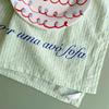 1Pc Desktop Decoration Ins Hanging Cloth Korean Styl Gourmet Photography Sweet Striped Placemat Coaster Background Cloth