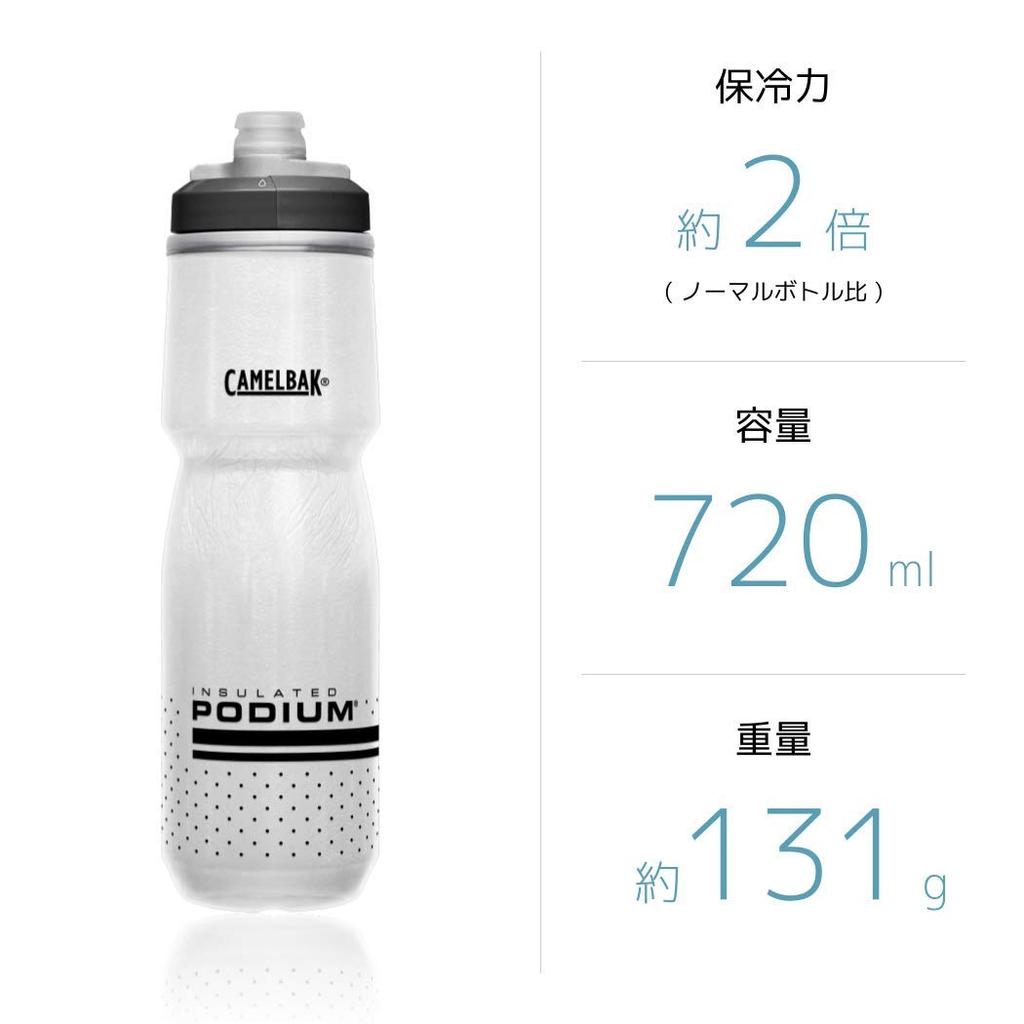 CAMELBAK Podium Chill No Graphics Bottle, 710ml, White,