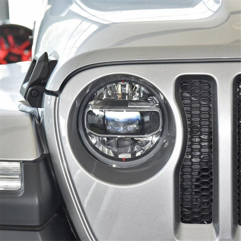 Прозрачная маска-крышка для передней фары автомобиля, корпус фары для Jeep Wrangler JL 2018-2024