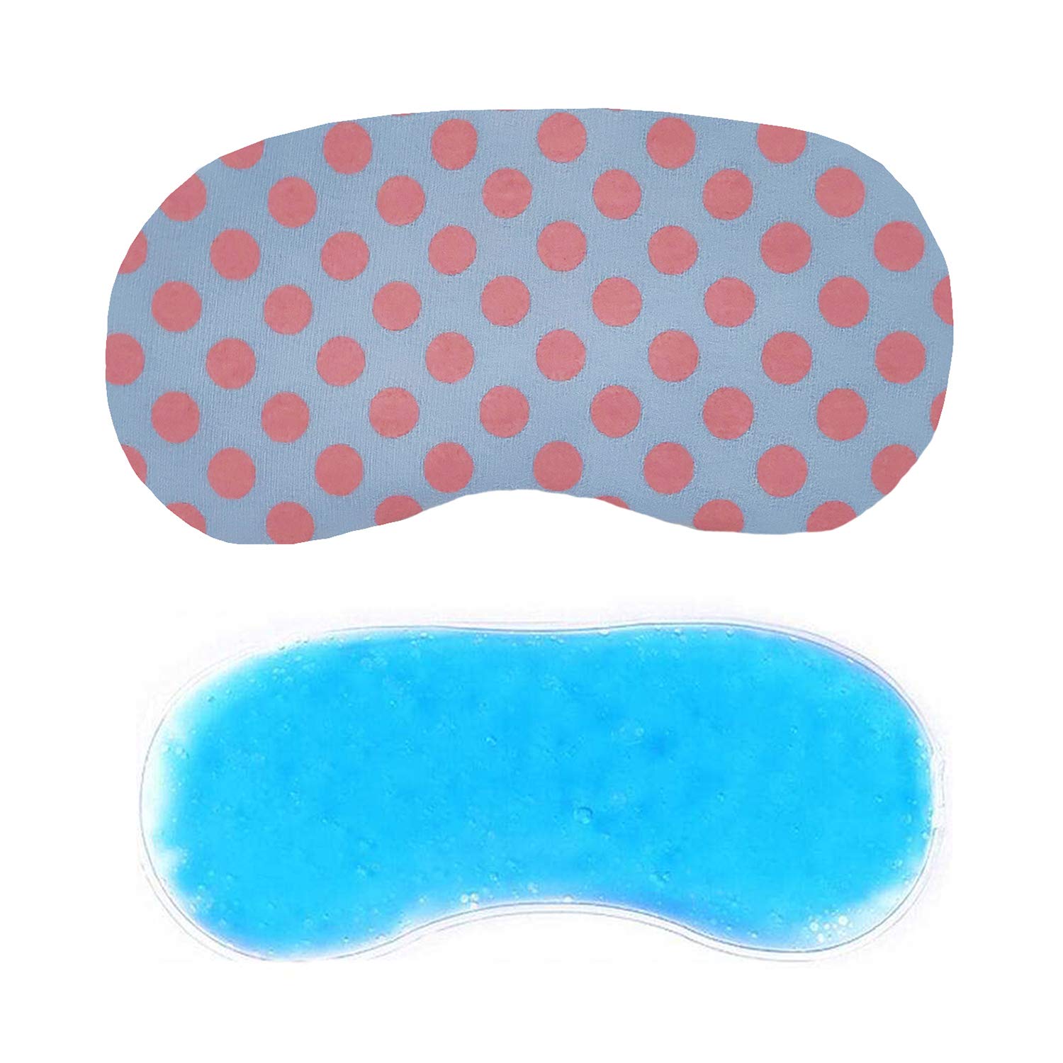 Eye Mask for Sleeping with Adjustable Strap Super Soft Sleeping Mask Blind Fold for Comfortable Sleep Travelling Sleep Mask Pad for women (PolkaPin