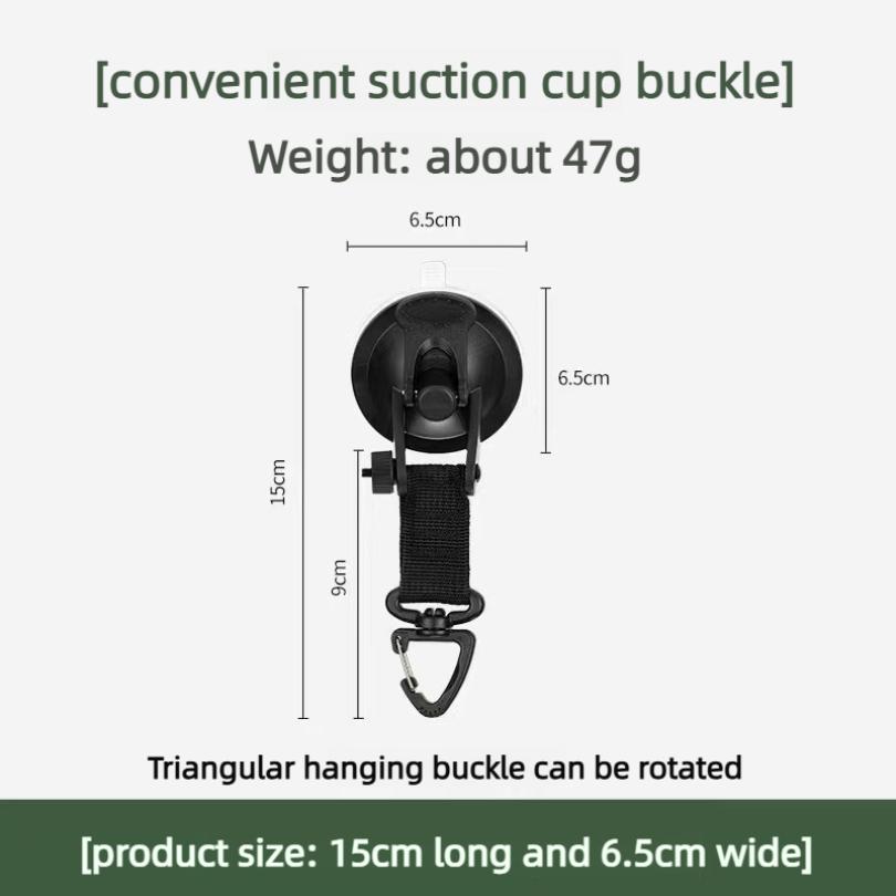 Strong Load-bearing Suction Cup Hook Heavy Duty Car Tent Anchor Hook Outdoor Camping Car Repair Fixing Accessory
