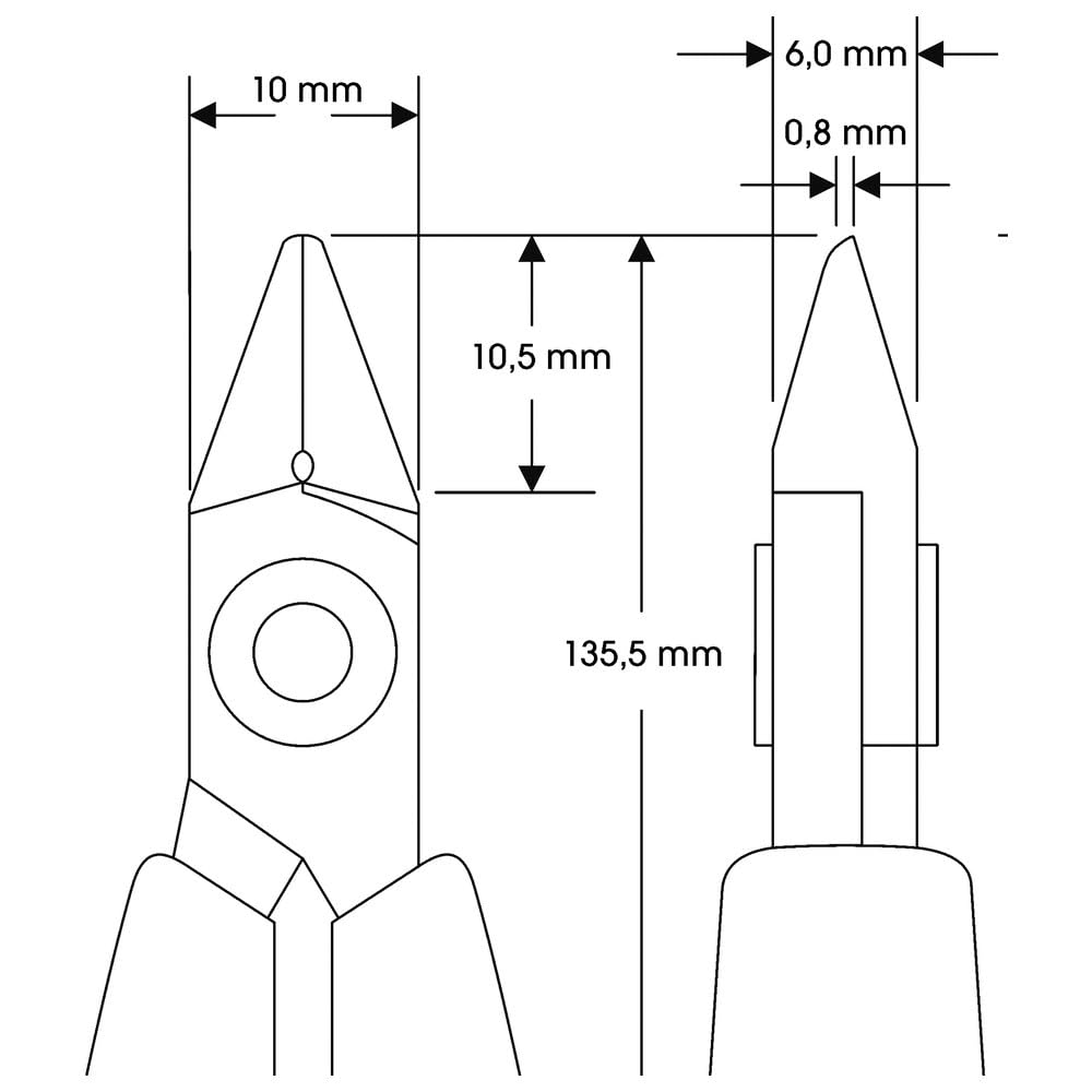 BAHCO RX Electron Nipper, Electronic Diagonal Nipper, RX8145