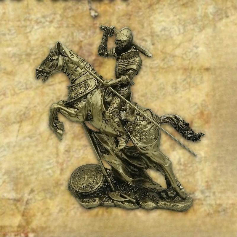 Vintage Medieval Warrior Armor Models, Armored Knights, Indoor Tabletop Decorations, Home Decor Crafts