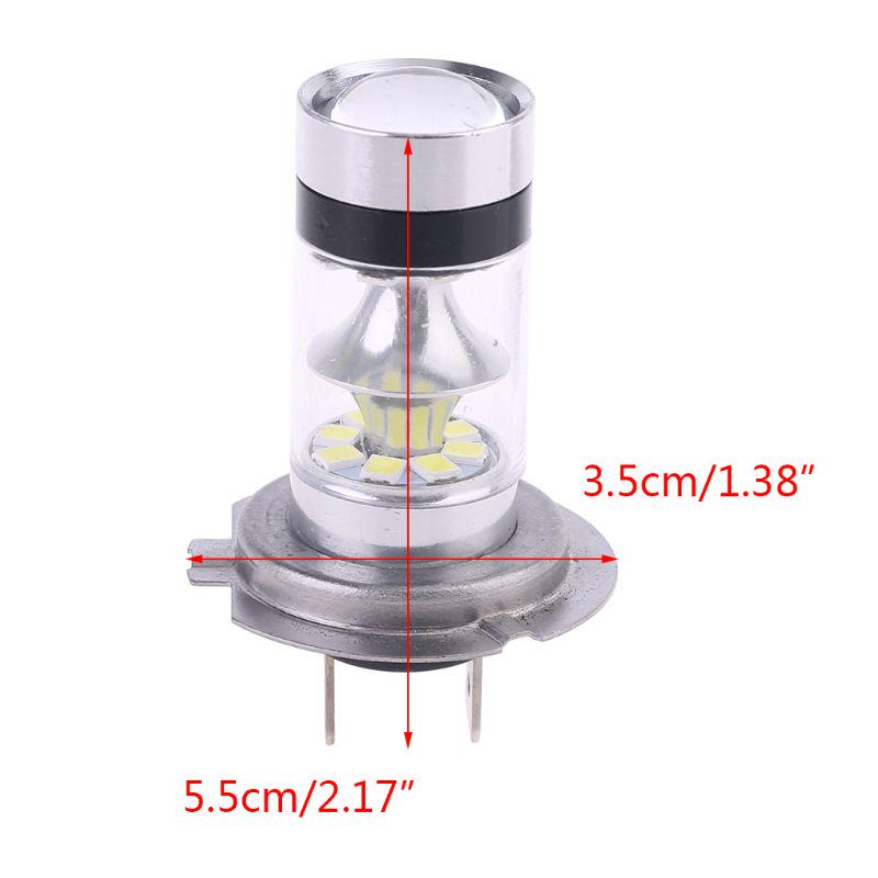 2pcs Car H4/H7 6500K Hi/Lo Beam 20 LED Fog Light Driving Bulb White Lamp