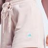 adidas Solid Color Lace-Up Straight Casual Shorts Women Shorts Pink IS1217