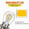 Ruiandsion P15D-25-3 LED Motorrad-Glühbirne Warmweiß AC/DC 6V