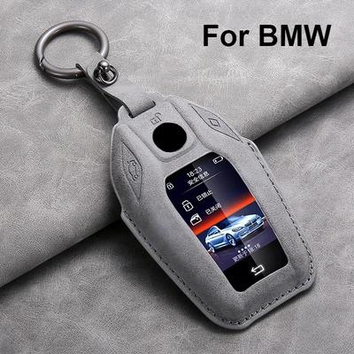 Funda de Cuero para Llave Inteligente de Coche para Bmw X3 G01 G31 X5 G05 X4 G02 G30 G32 I8 X7 M5X F20 Carcasa de Funda para Llave de Coche Llavero para BMW