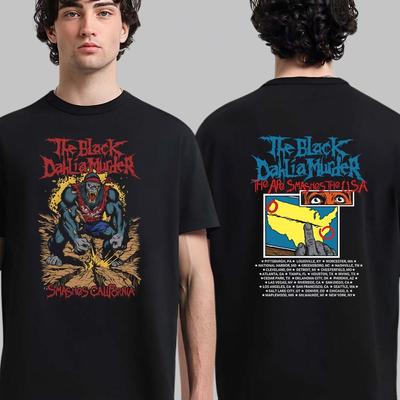 The Black Dahlia Murder The Ape Smashes The USA Cities Tour Schedule T-Shirt