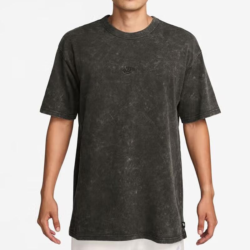 New Nike Sportswear SS25 T Shirt Men's Gray Green HJ0553-355