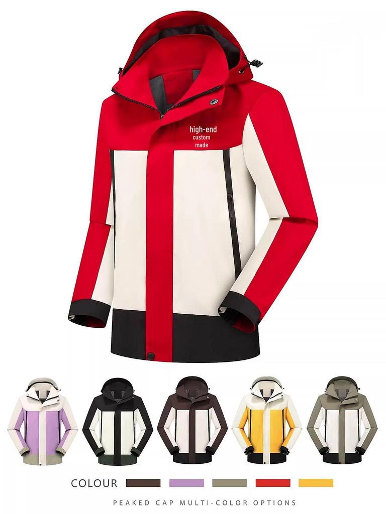 Custom Men's & Women's Outdoor 3-in-1 Detachable Workwear Jacket with Logo