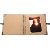 Kendin Yap Scrapbook Fotoğraf Albümü, Metal Köşe Koruyuculu ve Kurdele Bağlantılı Karton, Seyahat, Düğün İçin Çift Tel Spiral Ciltli Boş Not Defteri,