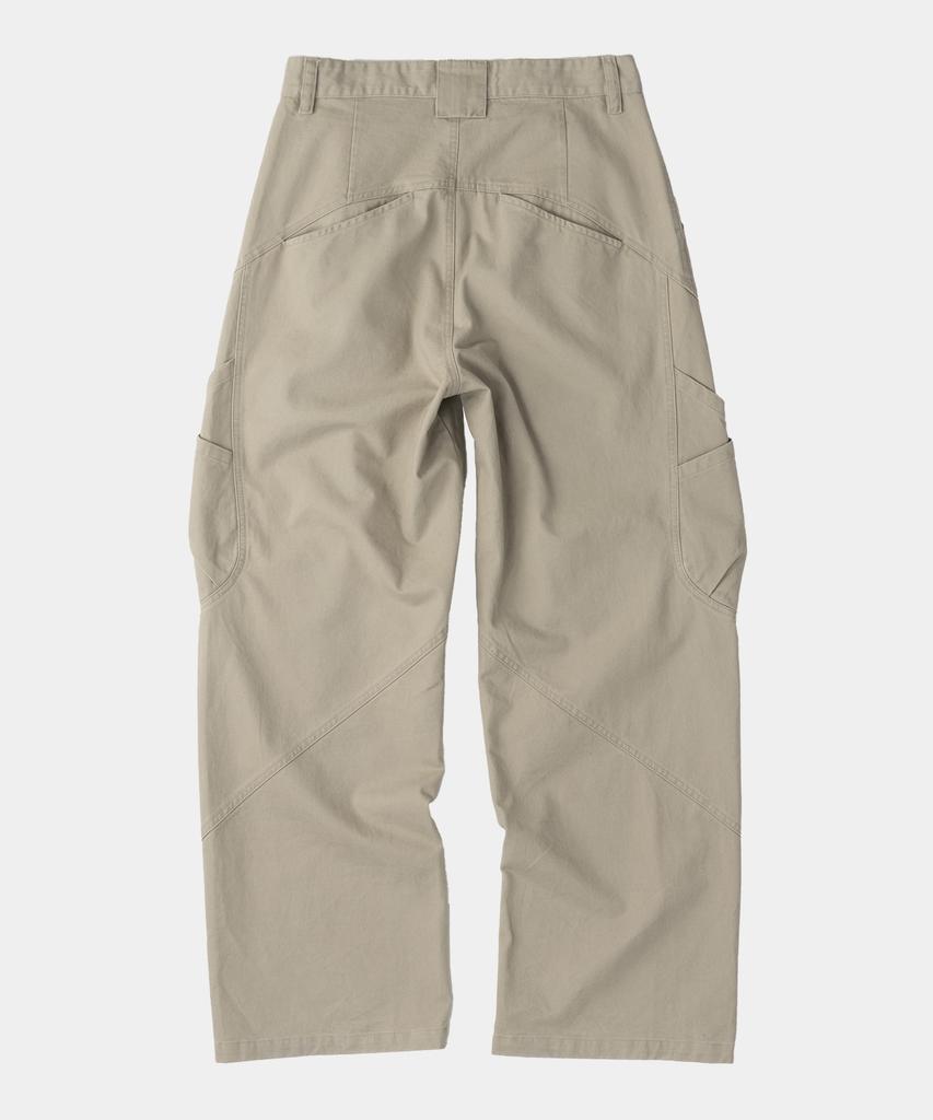 SLOWACID Out-Pocket Pintuck Pants [Beige]
