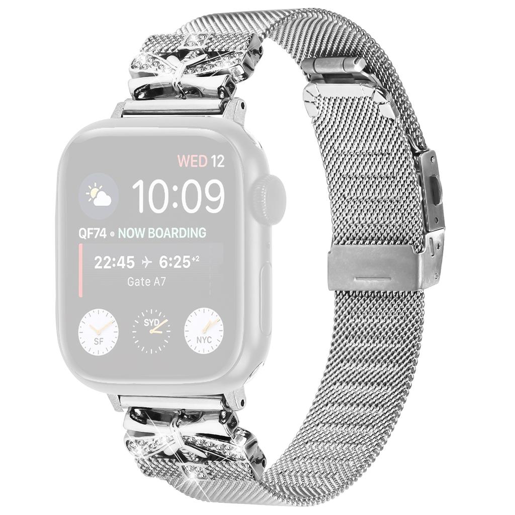 For Apple Watch Series 10 42mm/9 8 7 41mm/Series 6 5 4 SE SE (2022) SE (2023) 40mm/Series 3 2 1 38mm Stainless Steel Watch Strap