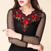 Practical Soft Polyester Yarn Flower Clothes Patch Dress Shirt DIY Embroidery Fabric Lace Neckline for Gifts