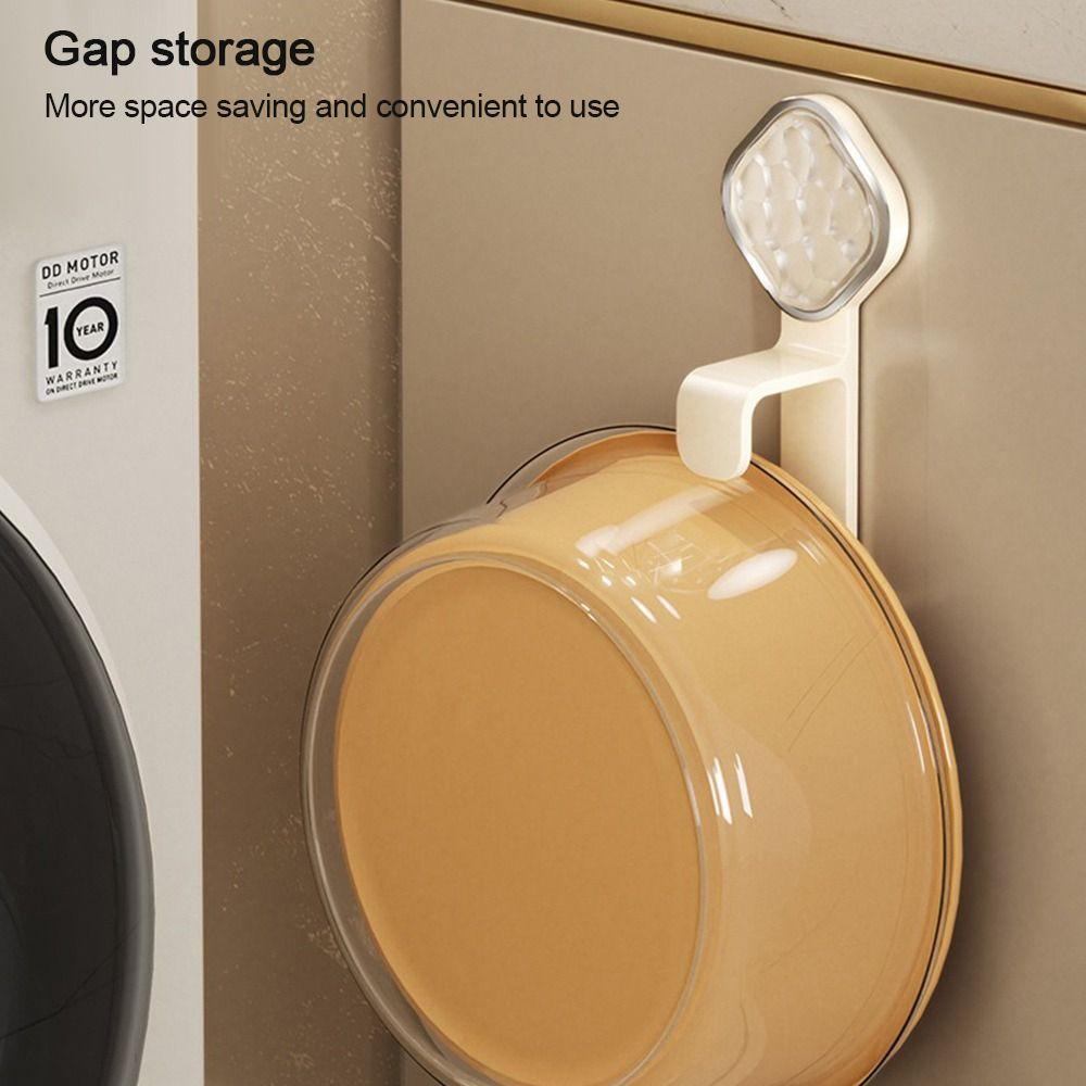 Plastic Basin Storage Rack Adjustable Bathtub Bracket Durable Bathroom Rack
