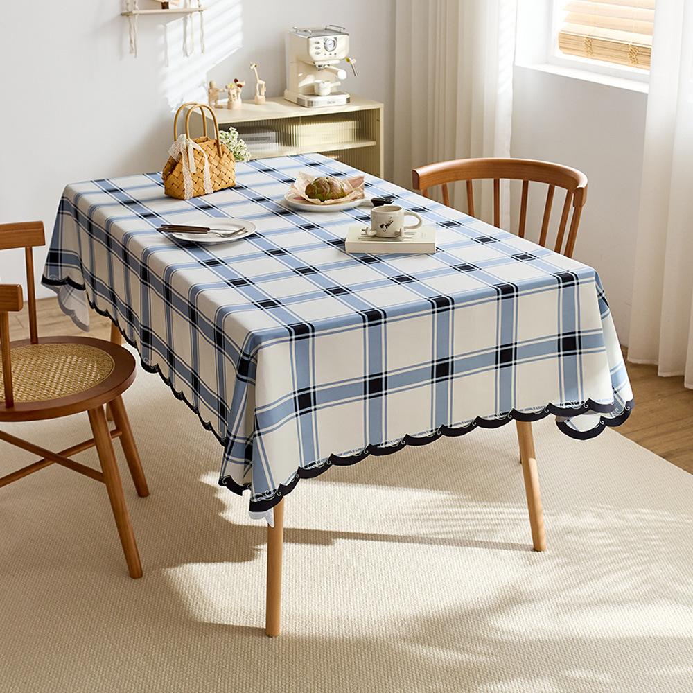 Tablecloth waterproof and oil-proof cartoon coffee cat cute student desk coffee table table mat dining table decorative cloth