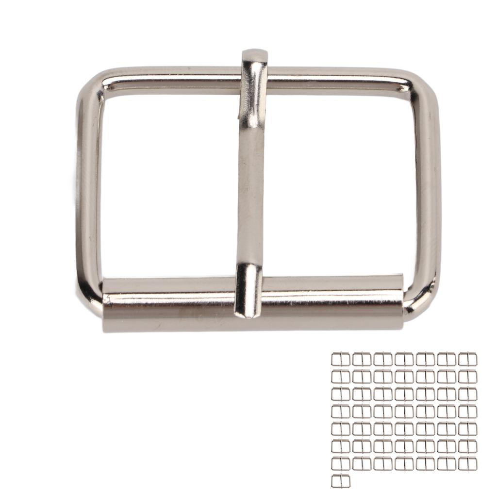 50 Stück Schiebeschnalle Rechteck Verstellbare Metall Triglide Schieber für Geldbörsenherstellung Taschenherstellung DIY Zubehör